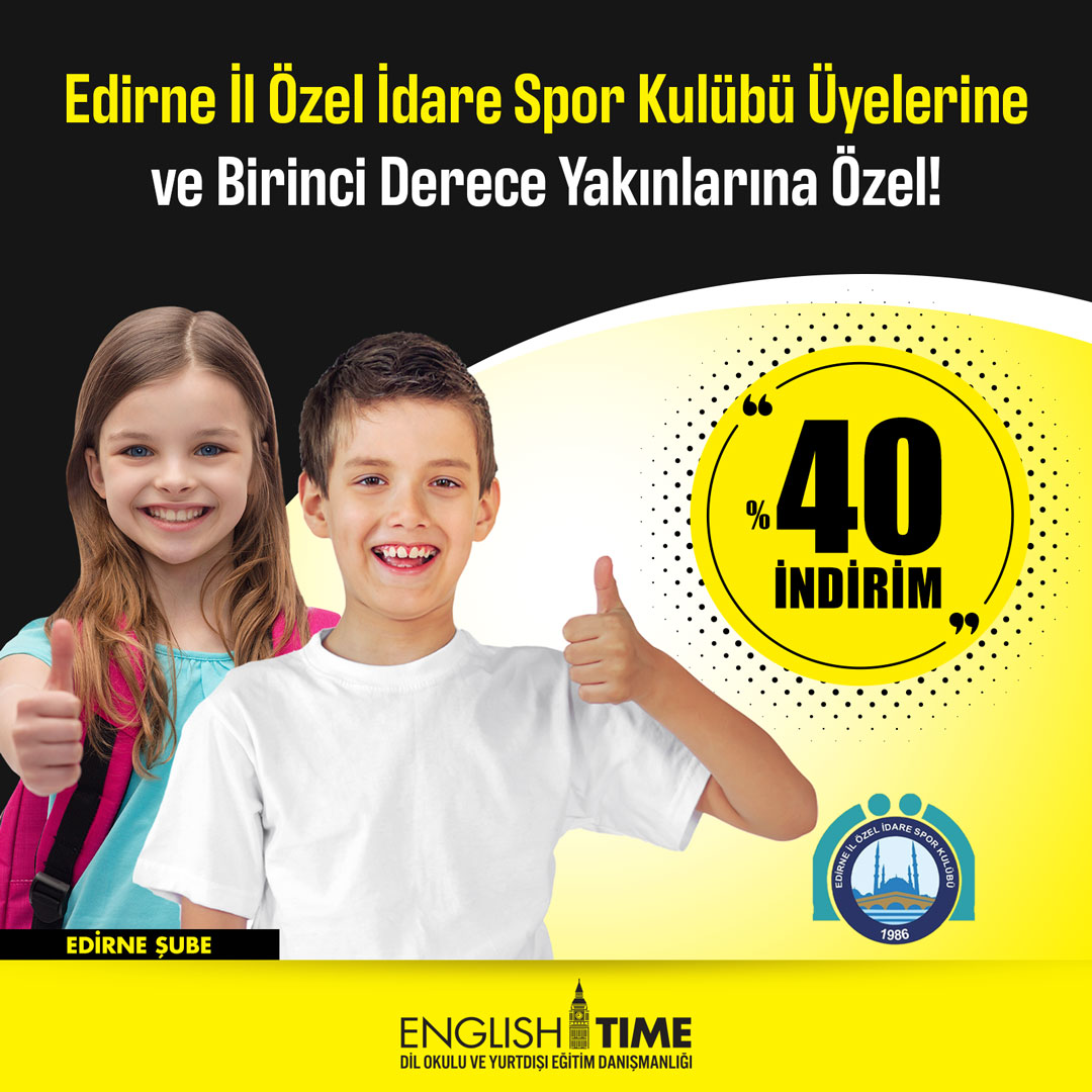 Edirne İl Özel İdare Spor Kulübü Üyelerine ve Birinci Derece Yakınlarına Özel! kapak resmi